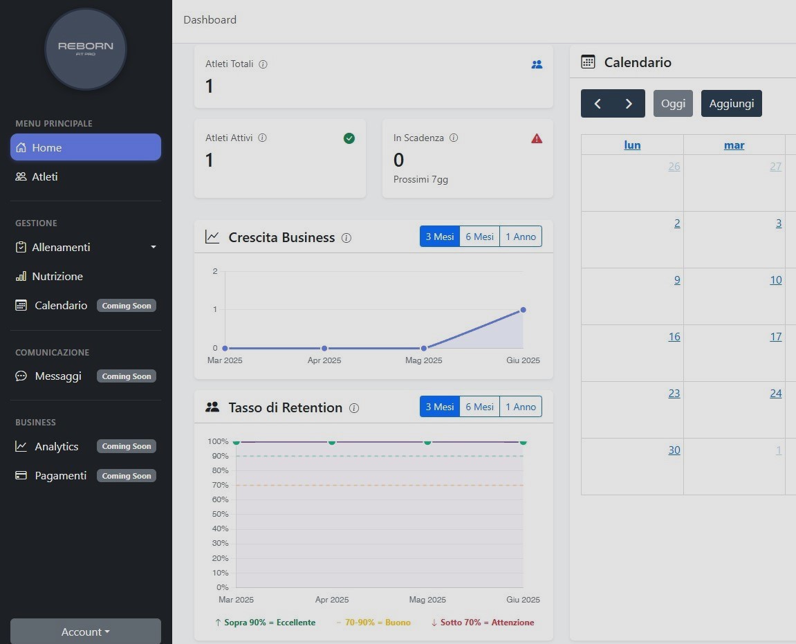 Nerve X Dashboard